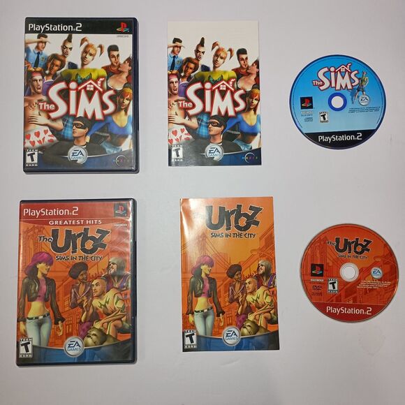 The Urbz Sims In The City + The Sims Complete CIB Playstation 2 PS2 Video Games - Picture 1 of 16